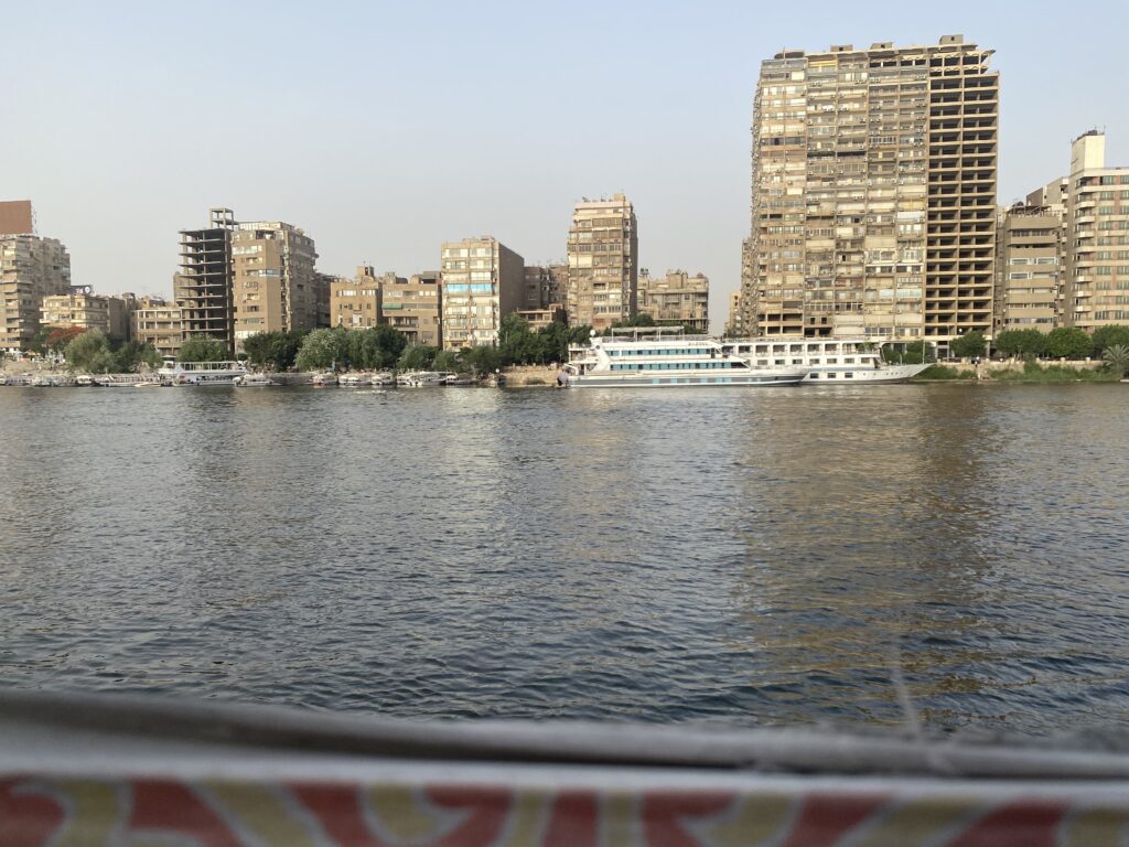 view of the nile and some of the buildings in the city