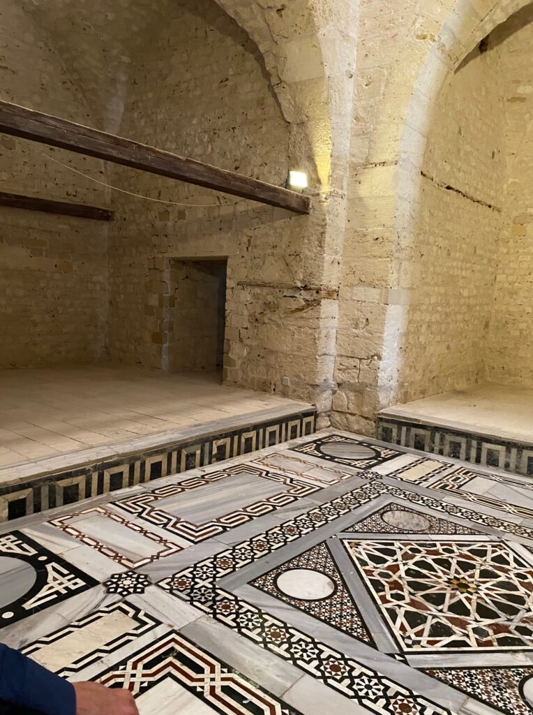 old mosaic floor tiles