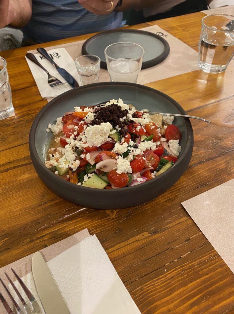 Bowl of greek salad