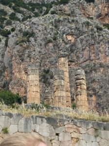 old stone columns